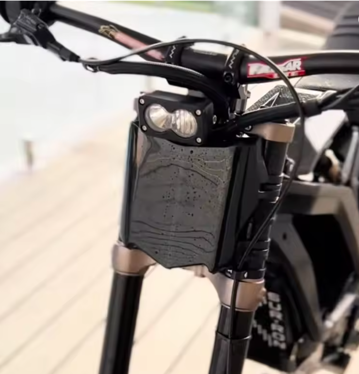 LS CUSTOM DXB Glossy CNC Shield Number Plate